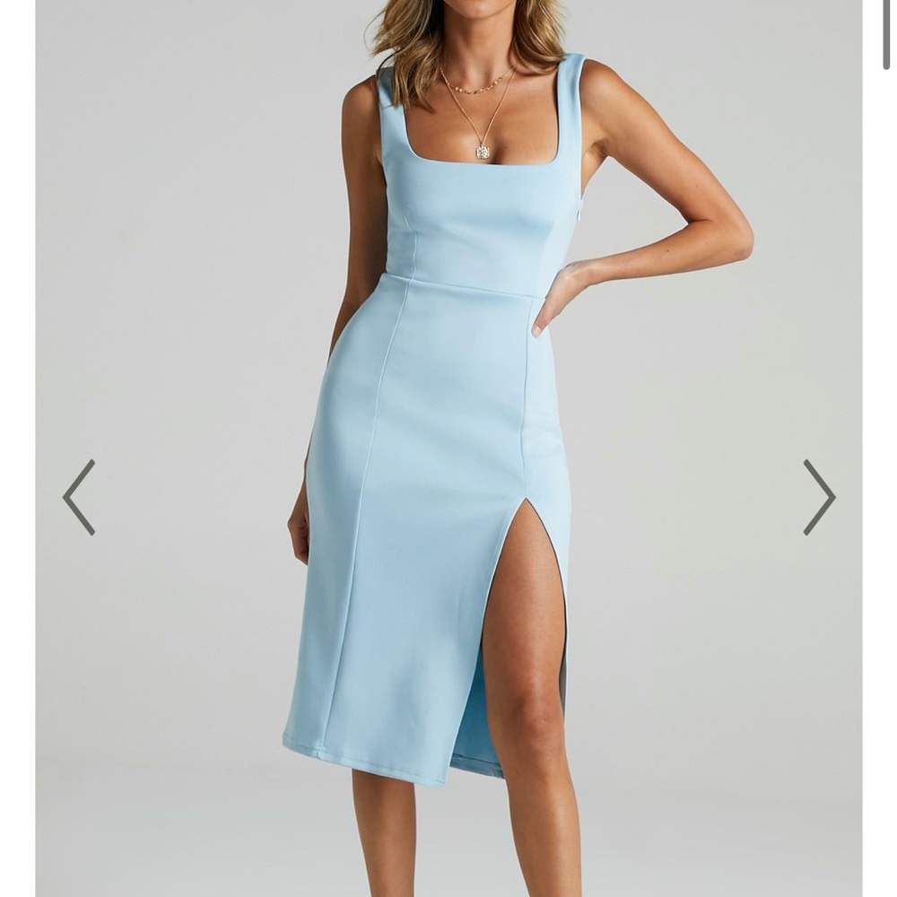 Showpo Light Blue Tank Dress